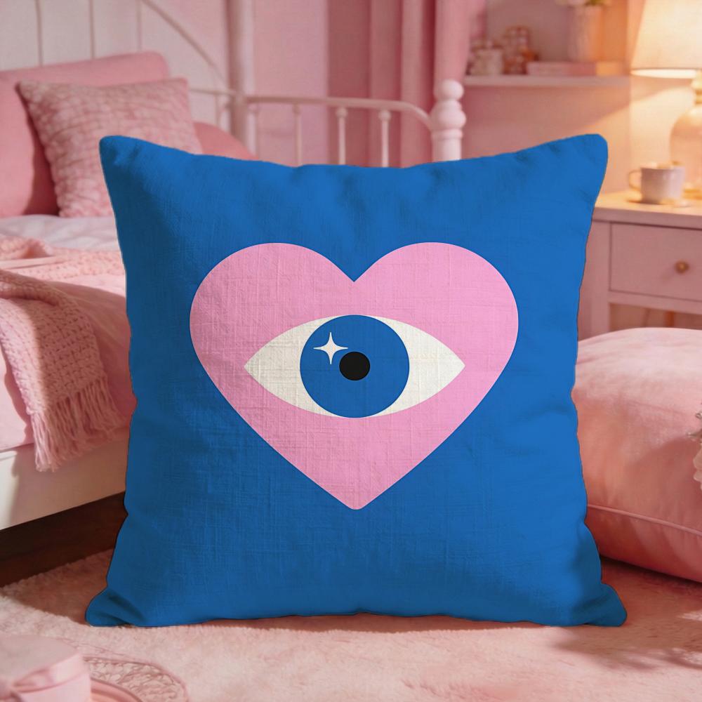 ArtGraffiti HeartS Cushion Cover Premium Comfort Reversible Pillow Cove Two in One Design for Any Room Car Interior