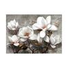 Abstract Flowers Wall Art Poster White Pink Lily Retro Floral Canvas Painting Modern Flower Art Print Home Room Decor