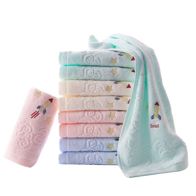 Jinhao Soft Pure Cotton Cartoon Towel for Kids – Medium, Skin-friendly, Water-absorbent, Perfect for Face Washing
