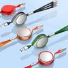 3 In 1 Multi Retractable USB Phone 5A Fast Charging and Data Cable for Iphone/Android/Type-C