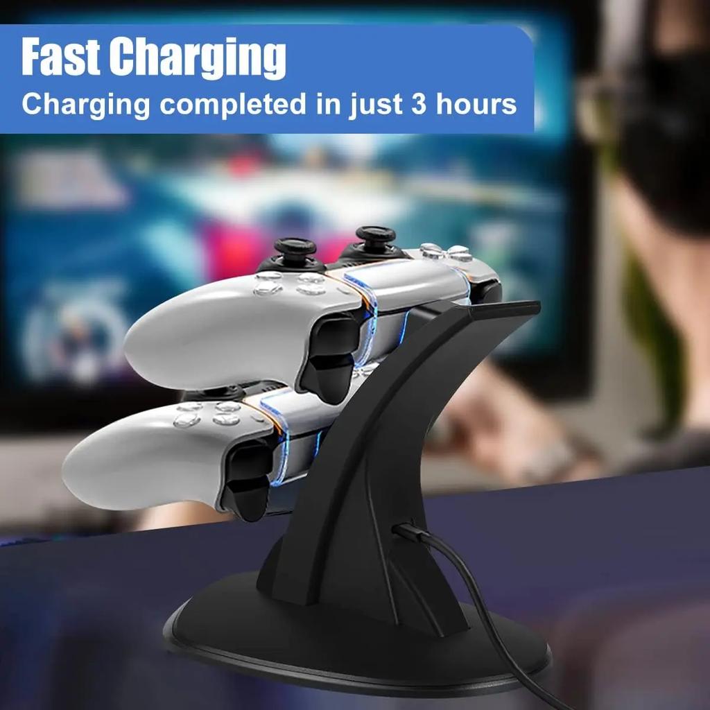 For PS5 Controller Type-C Dual Sense Charging Station Dual Charging Dock Charger Stand for PlayStation 5 Game Accessories