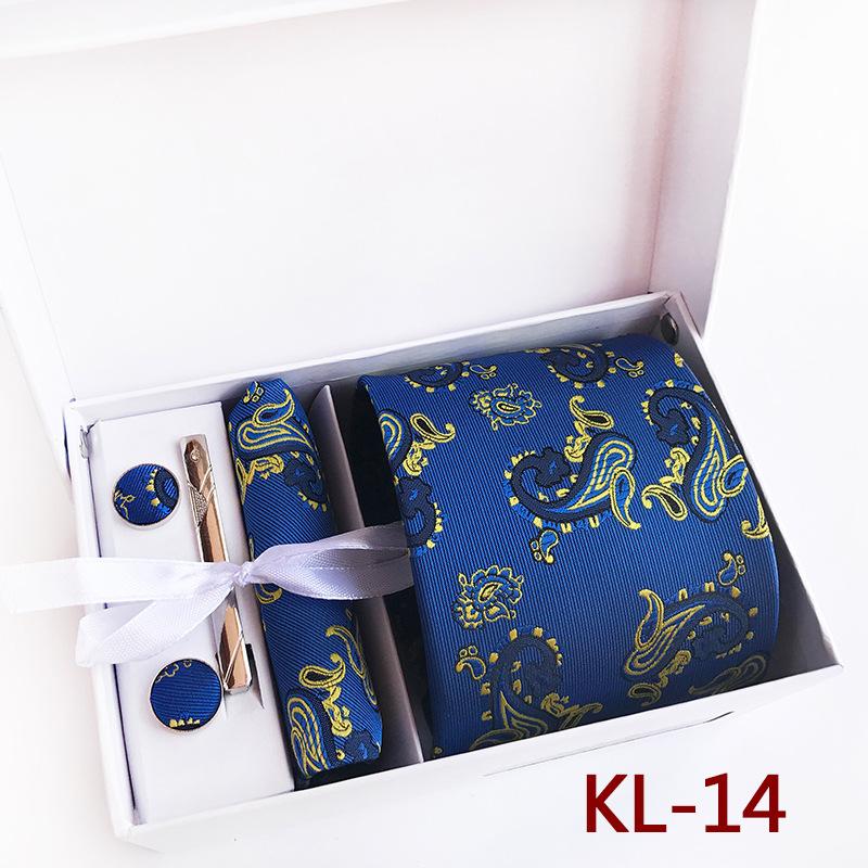 Polyester Business Executive Men'S Tie 6-Piece Gift Box Tie