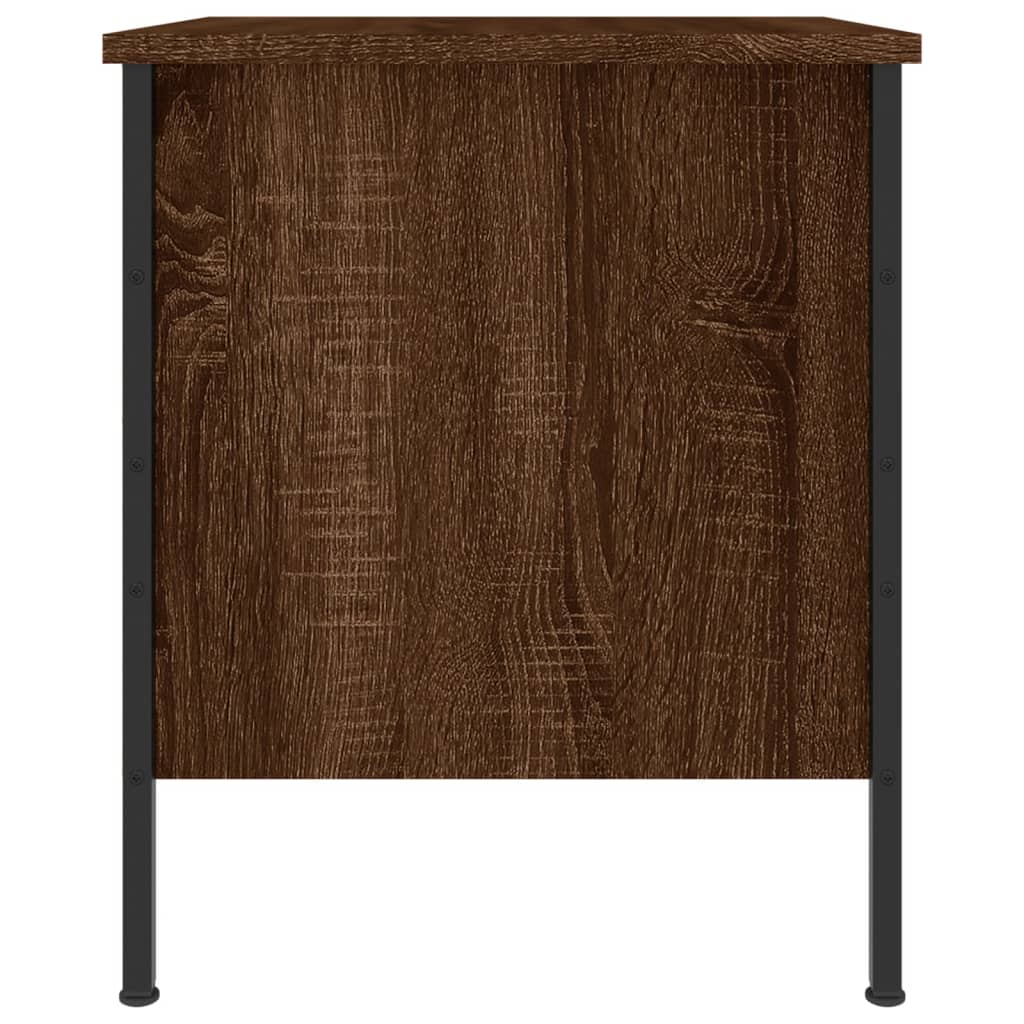 Nightstands (2 Pcs) Brown Oak Effect 40 X 42 X 50 Cm Engineered Wood