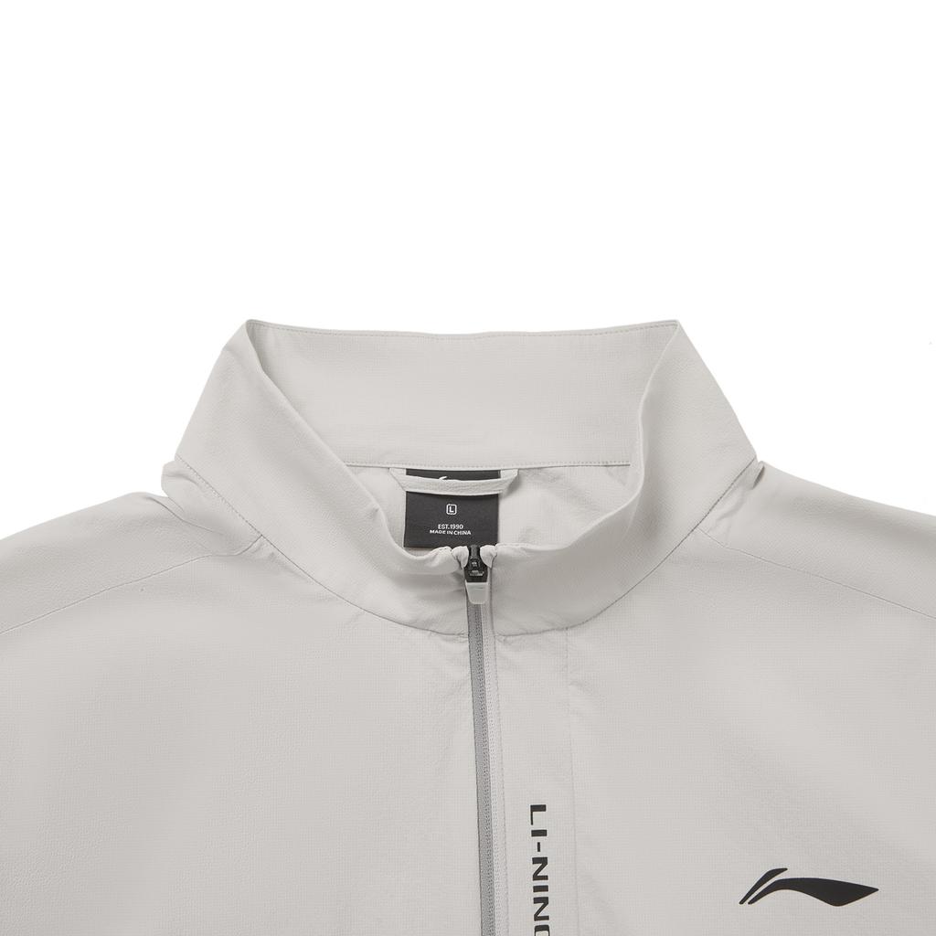 Li Ning Fitness Series Quick-Dry Cool 3D Stand Collar Jacket Men Jackets AFDW477-1