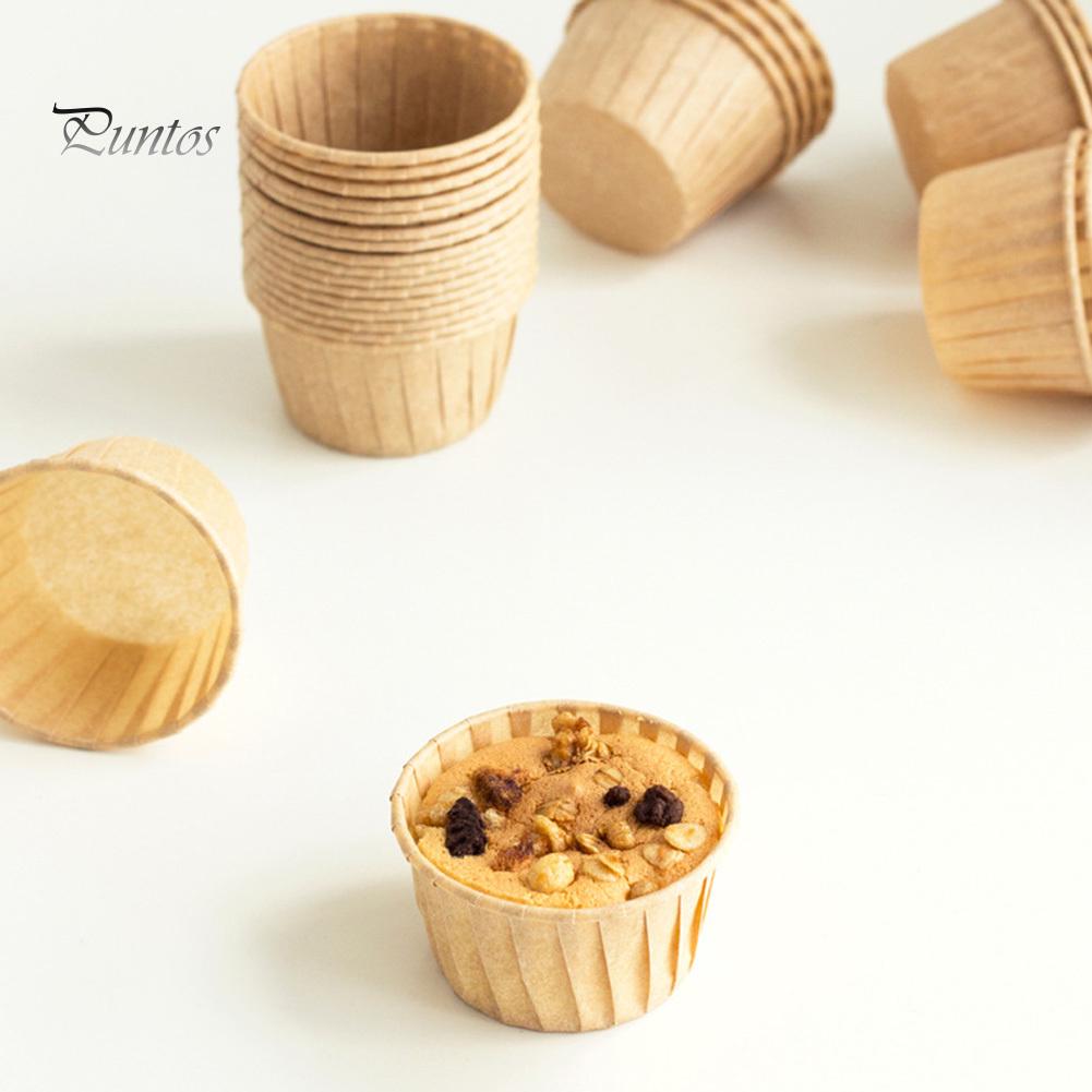50 piezas de envoltorios para cupcakes, pasteles, vasos de papel, bandejas para muffins y postres