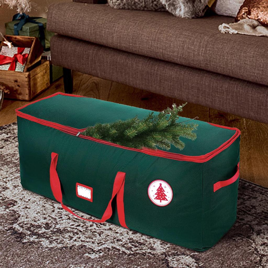 Christmas Tree Storage Box 600d Oxford Waterproof Christmas Tree Storage Bag with Handles Zipper Container for Fits Up To 7.5ft