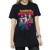 DC Comics Womens/Ladies Super Powers Neon Floral Cotton Boyfriend T-Shirt