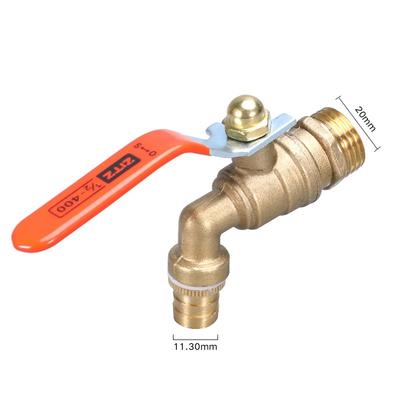 Pogrubiony Kran Ogrodowy 1/2'' 3/4'' Metalowe Złączki Zatrzaskowe BSP Złączka do Węża Ogrodowego Domowe Narzędzia Ogrodowe na Zewnątrz