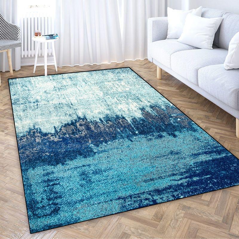 Modern Ink Wash Carpets Living Room Abstract Aesthetics Bedroom Decoration Non-slip Large Area Rugs Office Entrance Floor Mats