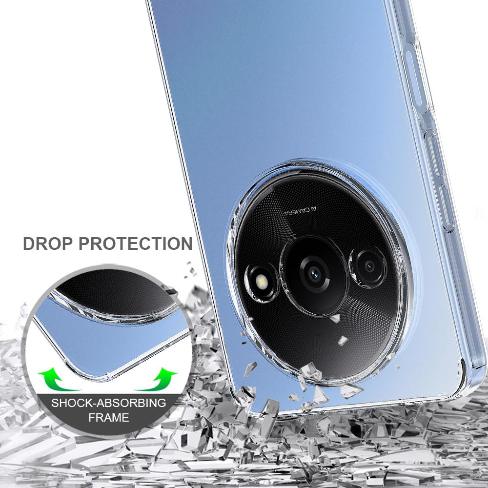 For Xiaomi Redmi A3/Poco C61 4G/Poco C61 4G Phone Case Scratch-resistant TPU+Acrylic Clear Cover