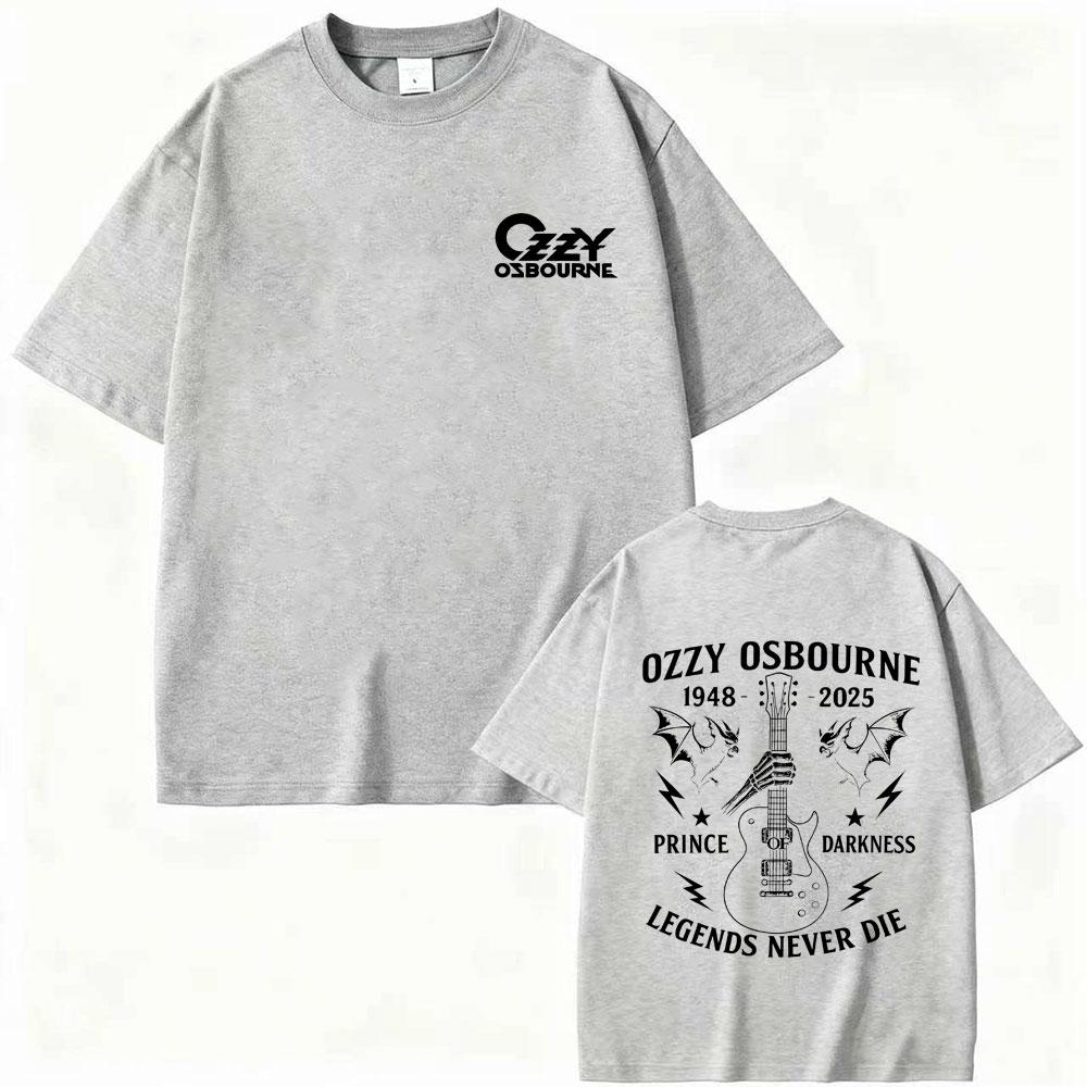 Heavy Metal Rock Band Black Sabbath Ozzy Osbourne Legends Never Die Merch T Shirts Men Women Fashion Vintage Oversized Tshirt