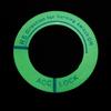 Qiilu Premium Quality Ignition Switch Decoration Ring, Car Motorcycle Luminous Ignition Switch Keychain Circle Cover Trim Universal (Green Light Blue)