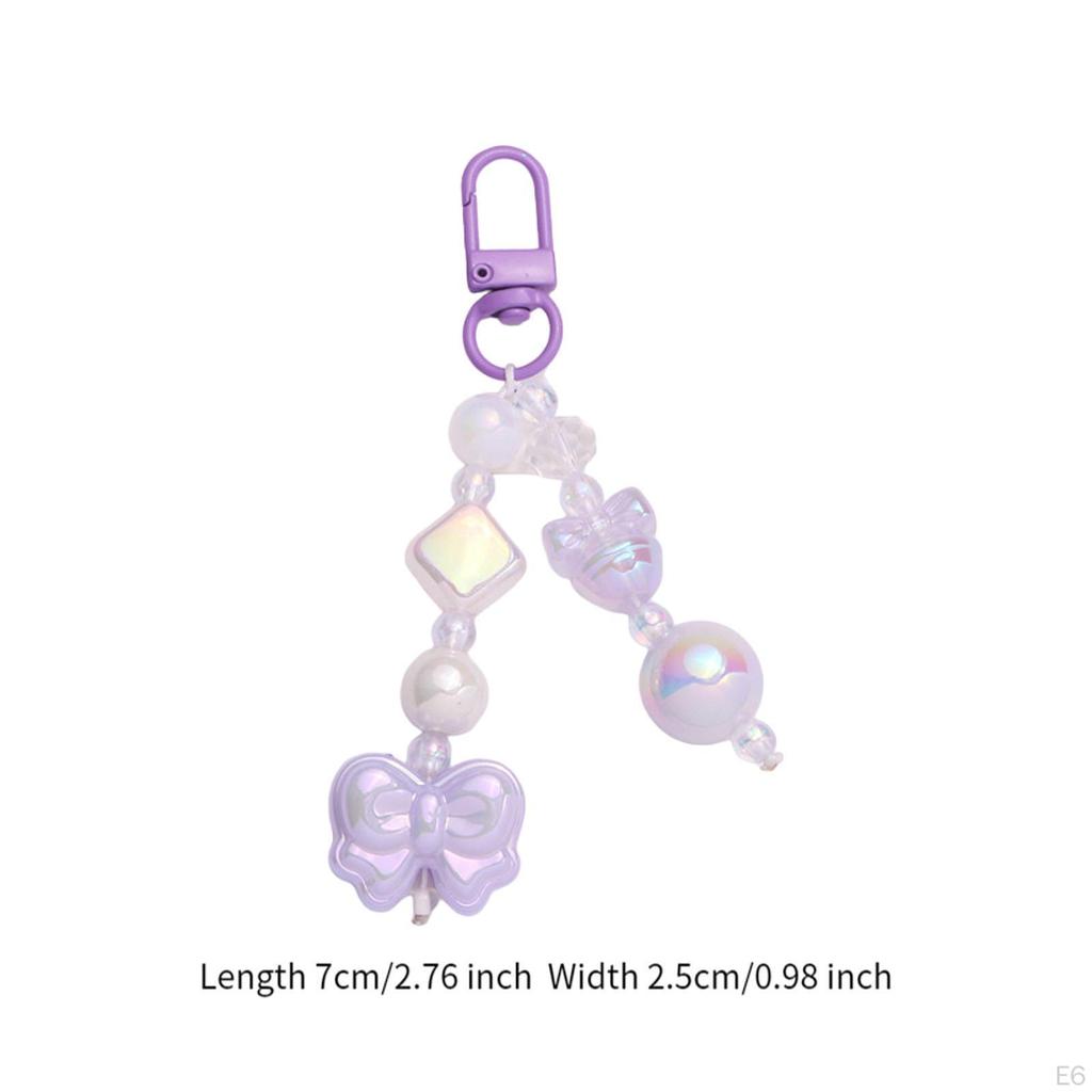 Perlen Schlüsselanhänger Taschenanhänger Accessoire Neuheit Dekorativ Niedlich Bunt Perlenarmband