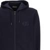 Emporio Armani SS23 Solid Color Logo Embroidered Hooded Jacket Men jackets Navy-Blue 8N1ML61JHSZ0920