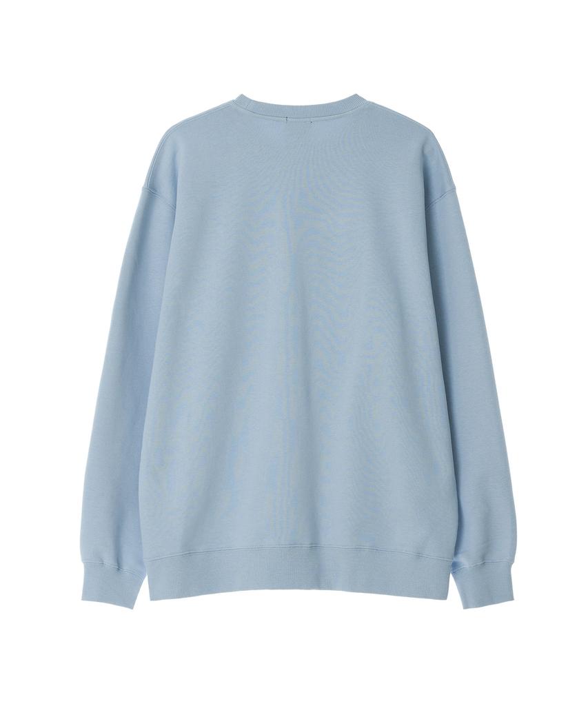 LEE Corduroy Logo Sweatshirt Sky Blue