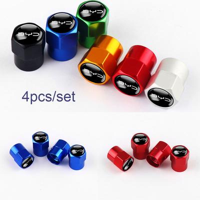 4PCS Car Wheel Tire Air Valve Dust Caps Rim Accessories for BYD Atto 3 Yuan Plus Atto 2 Shark Dolphin Surf Dolphin Seal Song Qin