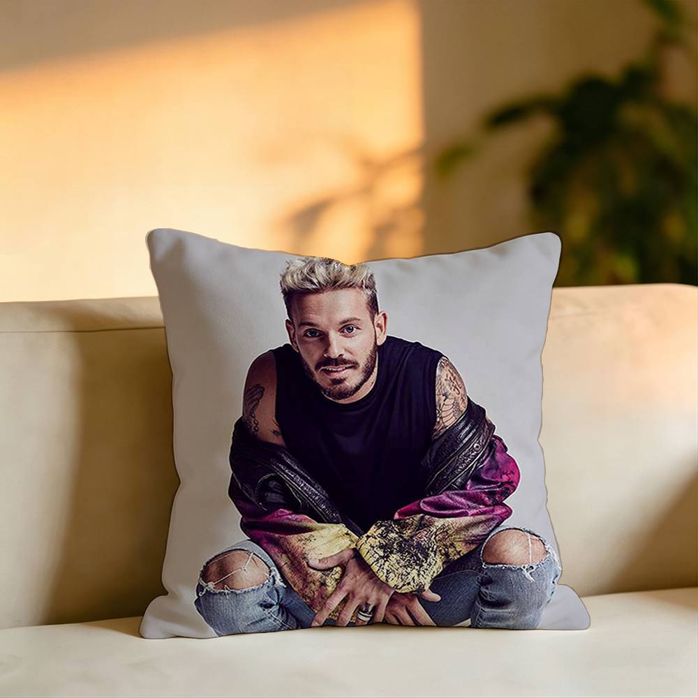 Pop Singer Matt Pokora Pillow Case Square DoubleSided Sofa Cushion Cover Bedroom Bedside Pillow