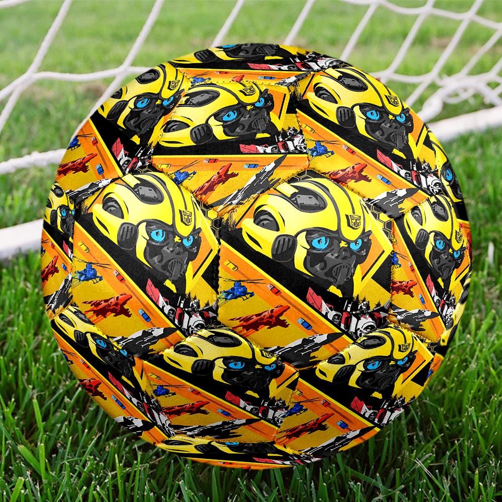 robot Print Size 5 Soccer Ball, Standard Match Football for Sports Game and Team Practice, Ideal Gift for Soccer Fans