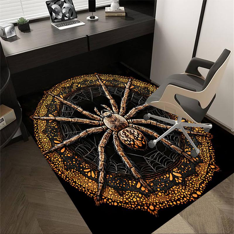 1PC Spider Web Pattern Extra Large Non Slip Floor carpet, Office, family, bedroom Large Area Rug Indoor Rugs, Vibrant Colors