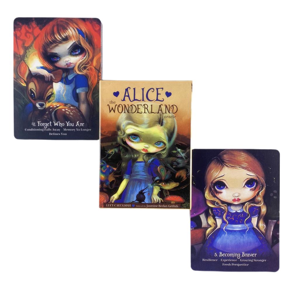 Le Carte Oracolo di Alice nel Paese delle Meraviglie Un Mazzo da 45 Carte Tarocchi Inglesi Visioni Edizione Divinatoria Giochi da Tavolo