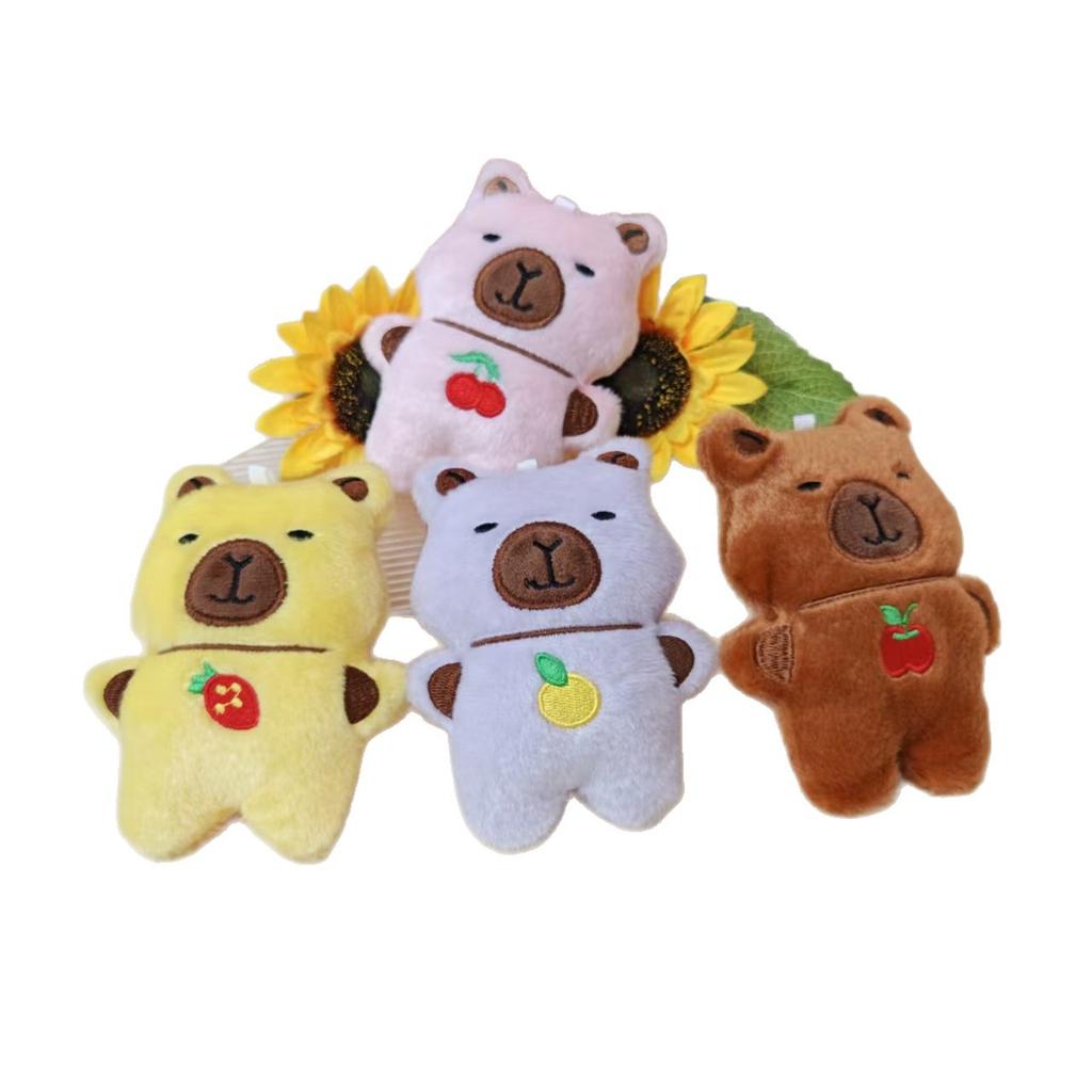 Plush Doll Bear Doll Cute Pendant Keychain Bag Pendant Clothes Accessories Cartoon Doll Pendant