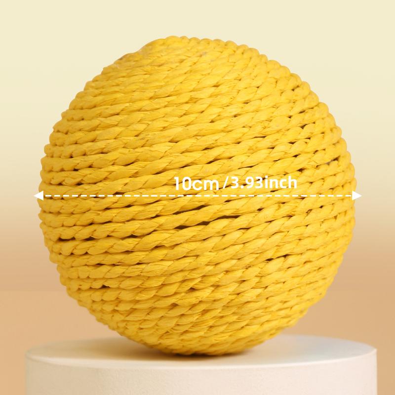 

HOOPET Кошачий звучащий мяч интерактивный ручной работы кошачий царапающий мяч издает звуки игрушка для кошек домашний мяч для котят игрушки товары для животных жёлтый