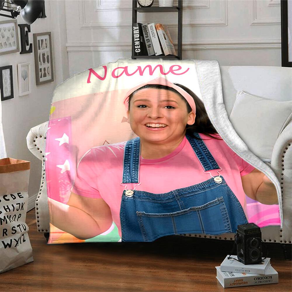 Customizable Ms Rachel4 Throw Blanket – Personalized Name, All-Season Cozy Snug Blanket, Machine Washable, Personalized Blanket