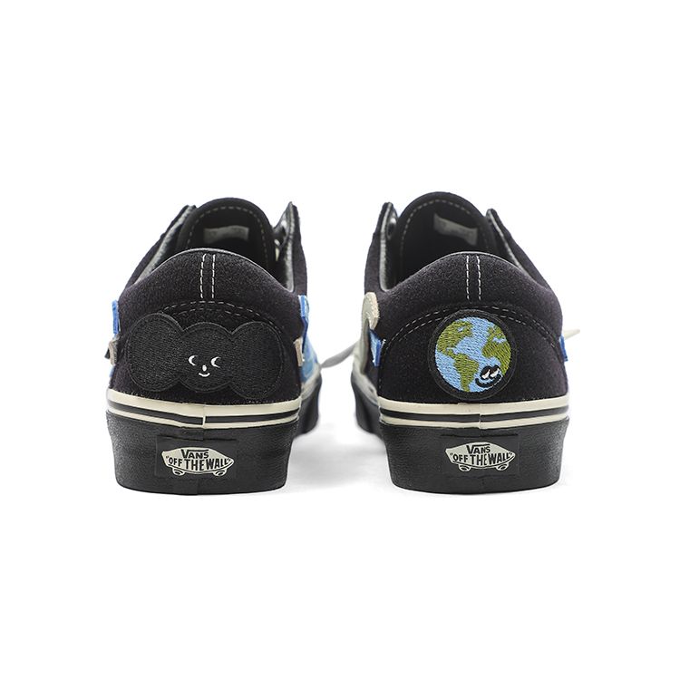 Vans Old Skool Taka Hayashi Suede Collaboration Low Top Skate Shoes Unisex Sneaker Black VN0A3WKTBLK