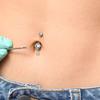 Modern Belly Piercing Jewelry Ergonomic Body Jewelry Multiple Color Option Stainless Steel Texture for Day Night Wear