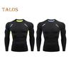 Men Sport Top Slim Fit High Elasticity O Neck Quick-drying Long Sleeves Slim Fit Compression Figure Shaping Gym Running Basketball T-shirt