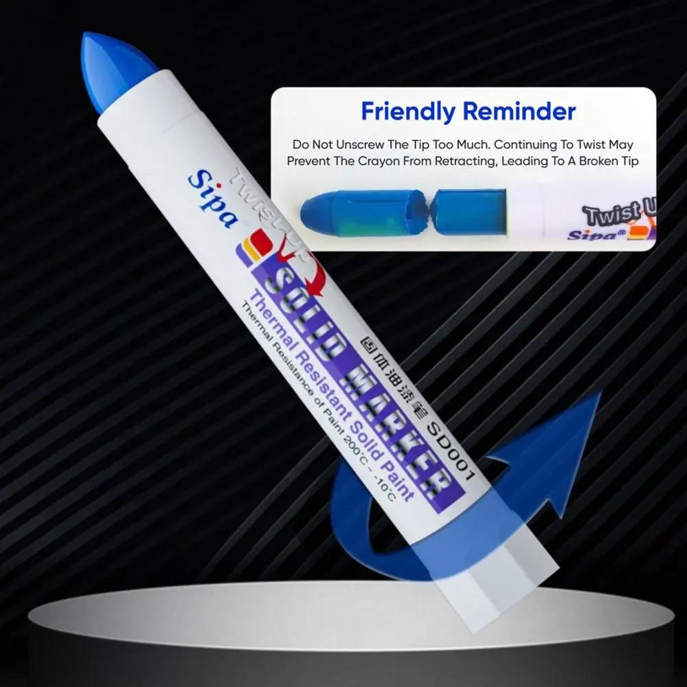 Solid Paint Pen Oil-based Ink High Temperature Resistant Marker Pen Waterproof Solid Paint Marker