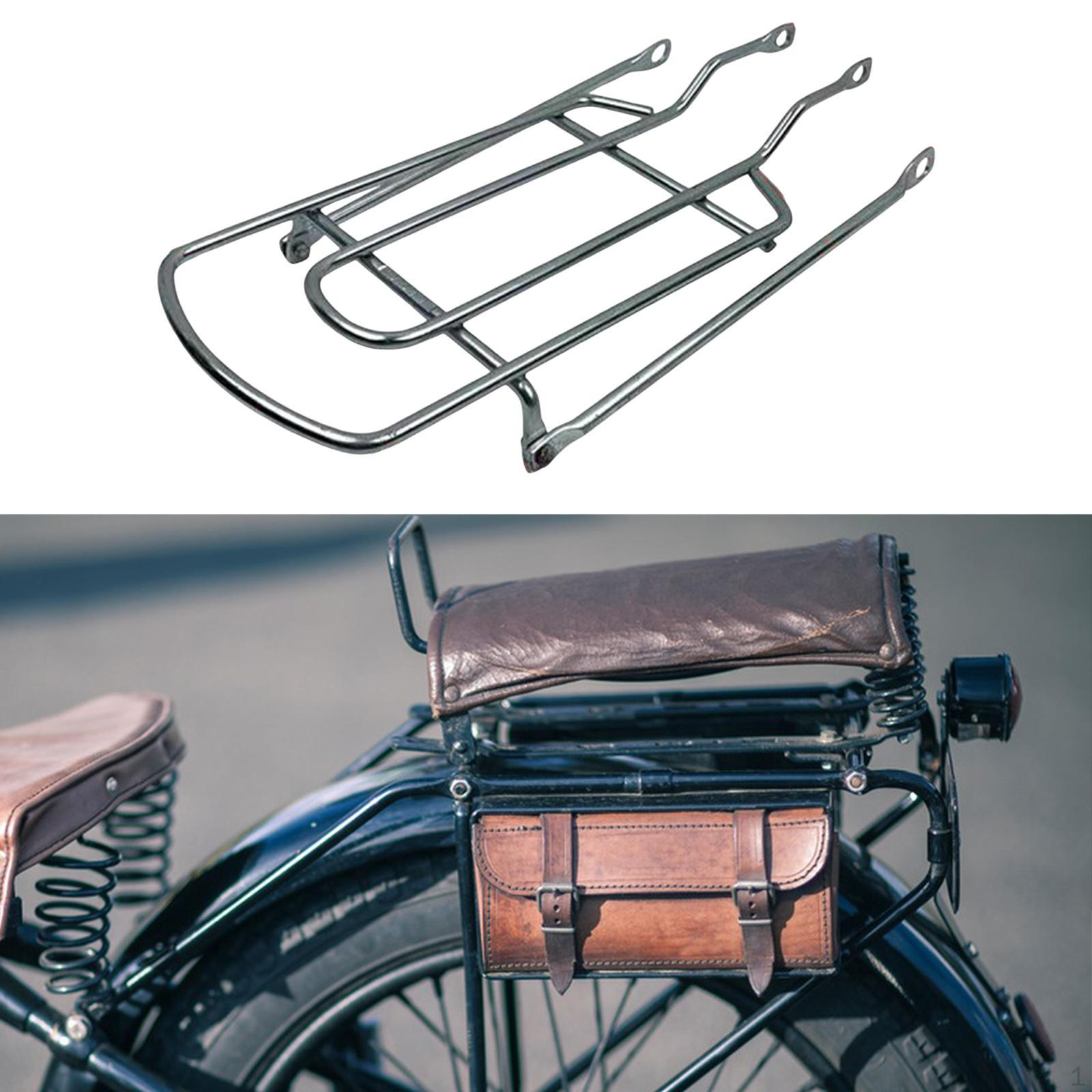 

Bike Rear Mount Rack Bikes Tail Riding Equipment for Mountain Heavy Duty Steel 16 inch