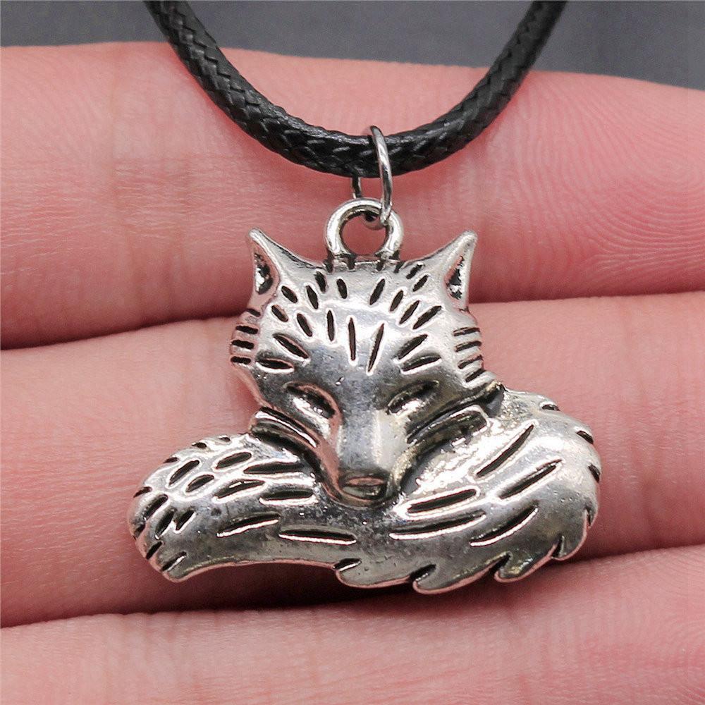 Animal Necklace Leather Chain 45cm Male Jewelry Evening Personalized Decorations