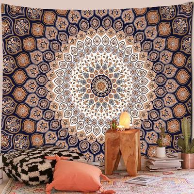 India Mandala Tapestry Wall Hanging Boho Decor Wall Cloth Tapestries Psychedelic Hippie Night Moon Tapestry Mandala Wall Blanket