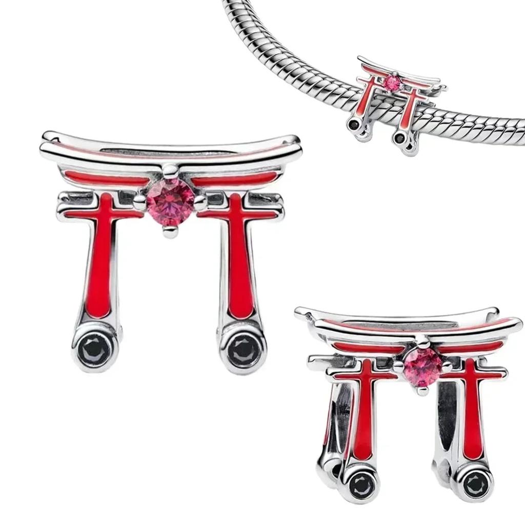 Retro Genuine Copper Decorative Charms Plum Blossom Snake Seal Pendants Bead Elements For Authentic Bracelets Necklace Piece Women Jewelry Creation