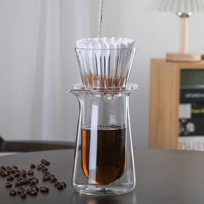 Kahve Filtre Fincanı Taklit Kristal Göz Tasarımlı Plastik 1-2 Fincan Kapasiteli Düz Tabanlı Stabil Yerleştirme El ile Demleme Kahve Dripper