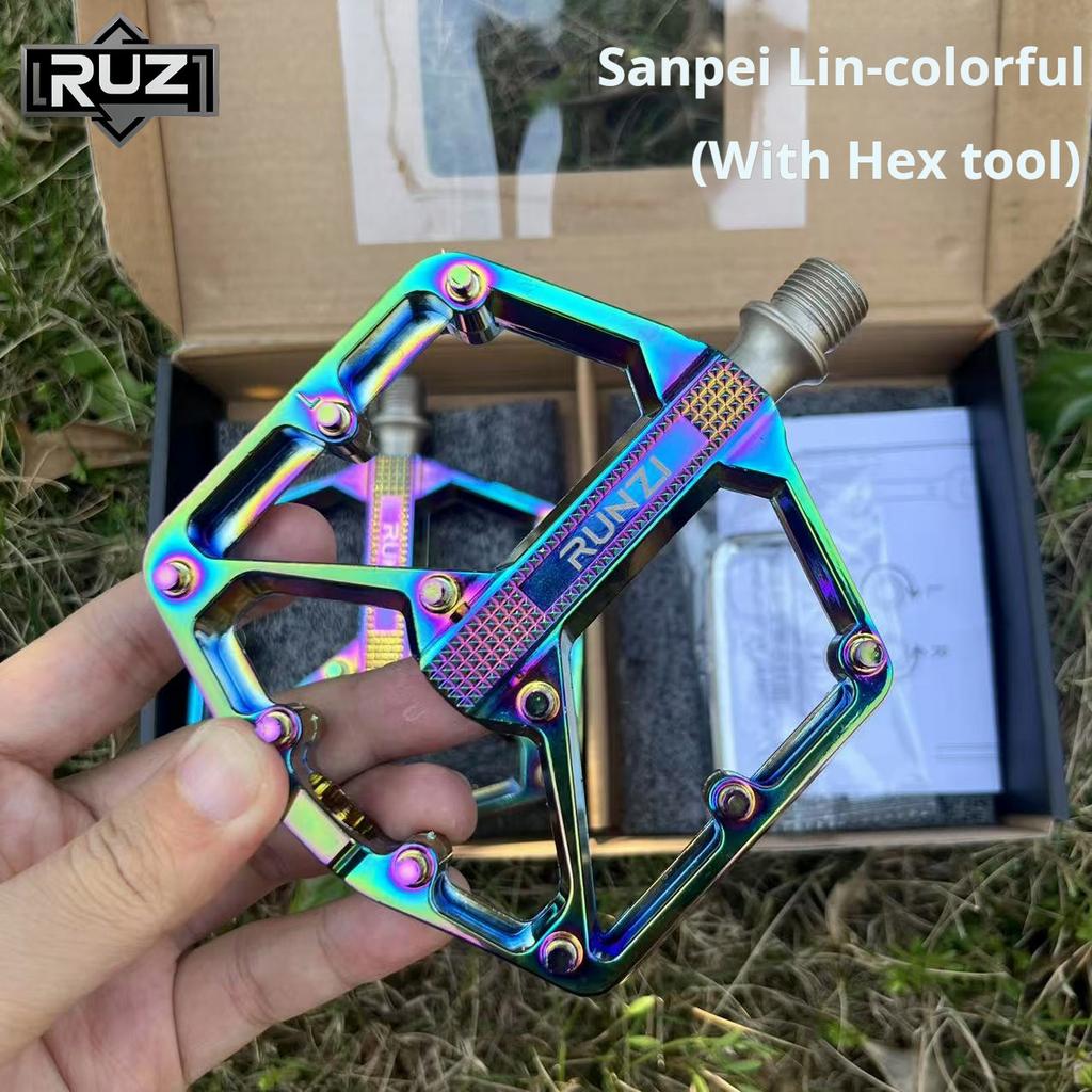 3 Bearing Bike Pedal Ultralight Aluminum Alloy MTB Road Bicycle Pedal Widen Anti-slip Cycling Pedal Bike Accessories