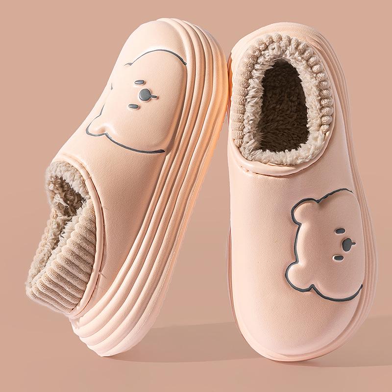 Papuci de casă din bumbac cu căptușeală de catifea 2024: Impermeabil, Călduros, Design pentru Cupluri pentru Bărbați și Femei - Perfect pentru Toamnă/Iarnă