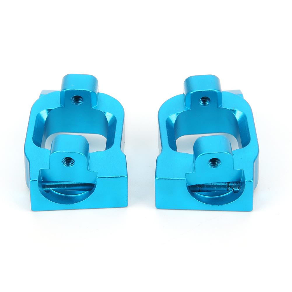 Aluminum Alloy Front Hub Carrier(L R) Fit for WLtoys 1 14 144001 RC CarBlue 1253B
