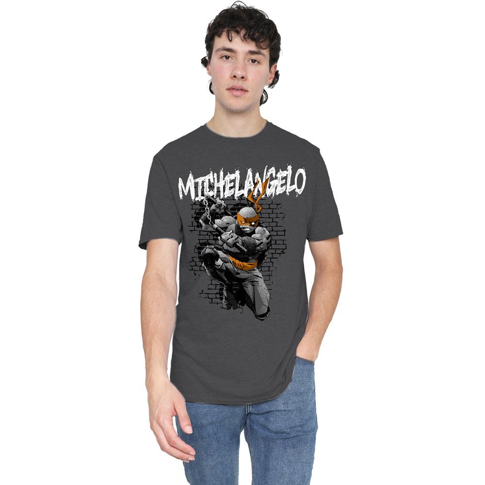Teenage Mutant Ninja Turtles Unisex Adult Michelangelo T-Shirt
