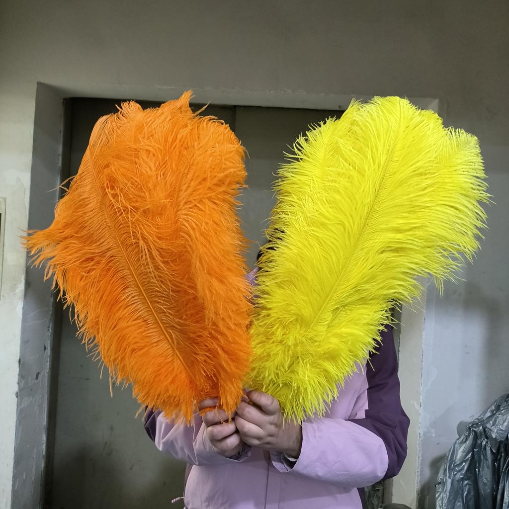 10 STÜCKE Natürliche Blaue Straußenfedern Bulk 15-60CM für Karneval Hochzeitsparty Restaurant Tafelaufsatz Dekoration Federn DIY Basteln