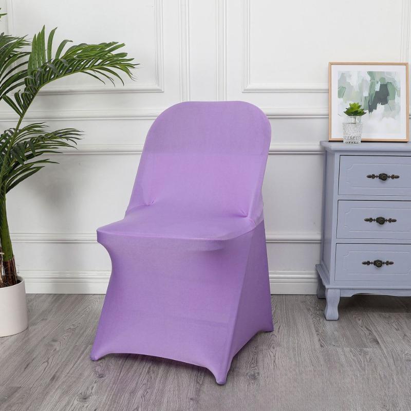 1/2/5 PCS Stretch Spandex Wedding Chair Cover for Weddings Birthdays Parties Events Hotels Banquets