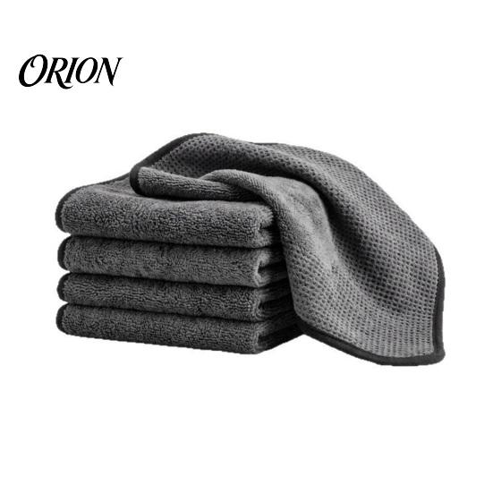 Professional Grade Grease Removal Rags 5PCS Cleaning Cloth, Thickened Reusable Microfiber Lint-Free Excellent Lint Free Glass Cloth Water Absorption чёрный