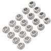 20pcs Stylish Beard Hair Beads Retro Hair Tube Beads DIY Jewelry Bracelet Beads for Women Men