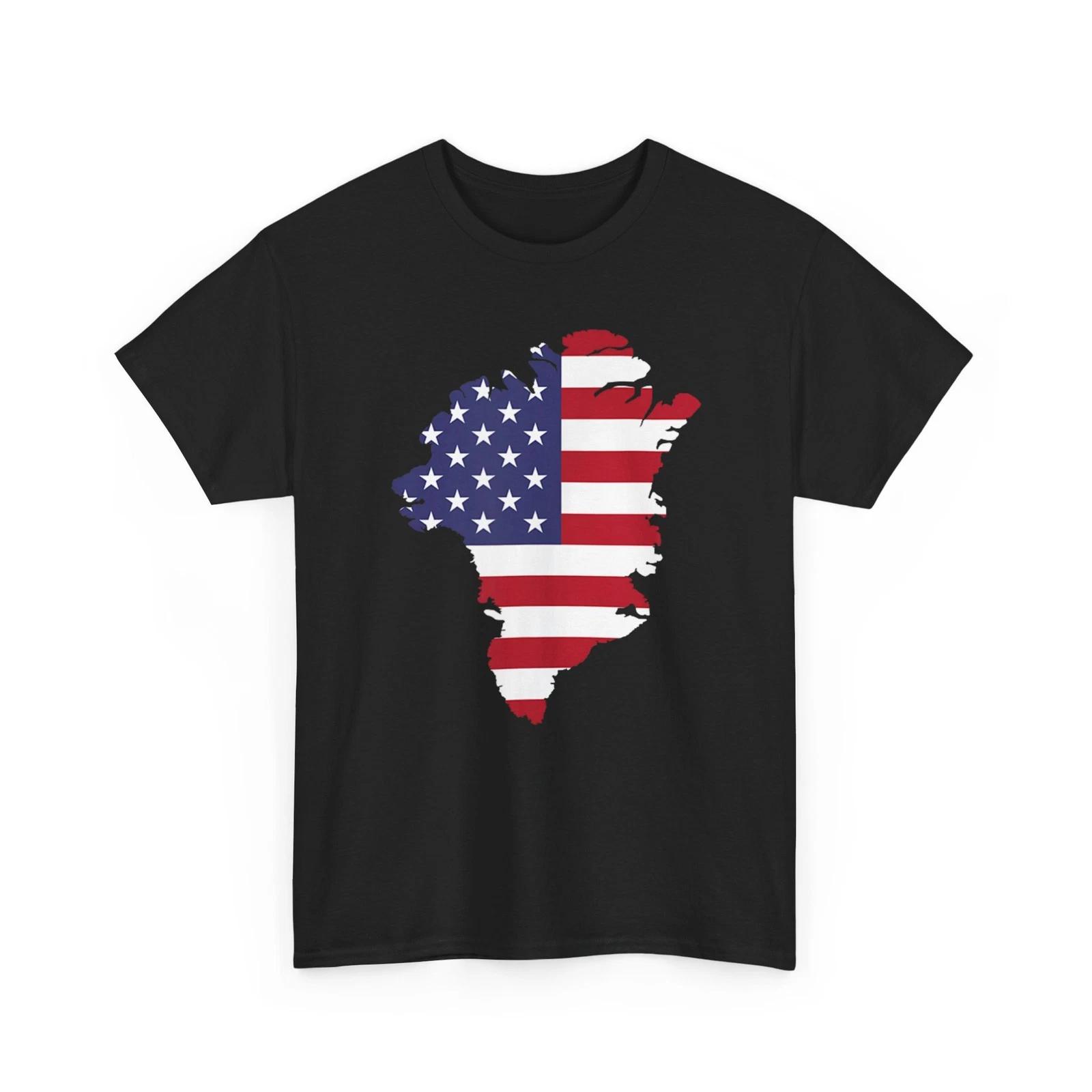 Buy Greenland - Greenland American Flag T-Shirt 4XL