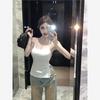 JZ Strapless Irregular Chic Slit Camisole Top - Sweet Thai Style Halter for Women