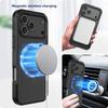 For iPhone 17 Pro Max Magnetic Case PC + TPU Shockproof Matte Phone Cover