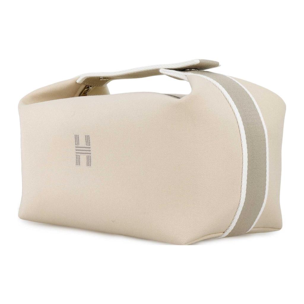 New HERMES Bride a Brac Cotton Storage Bags Toiletry Bags Large Size Women's Ecru H103223M-01