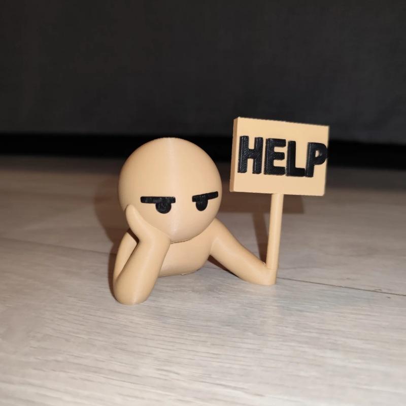 1 Pc 3D Printed Door Stop Decoration Creative Doll Door Stop Home Decoration Funny Door Stop Anti-collision Door Decoration