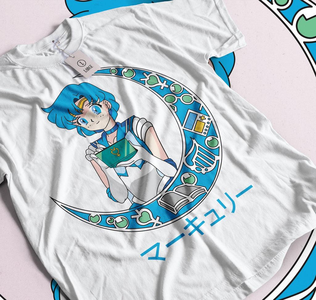 Sailor Moon T-Shirt, Usagi Tsukino Anime Manga Graphic Tee